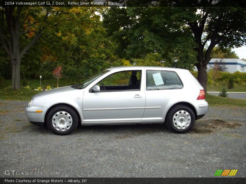 Reflex Silver Metallic / Black 2004 Volkswagen Golf GL 2 Door