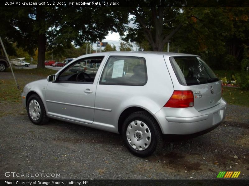 Reflex Silver Metallic / Black 2004 Volkswagen Golf GL 2 Door