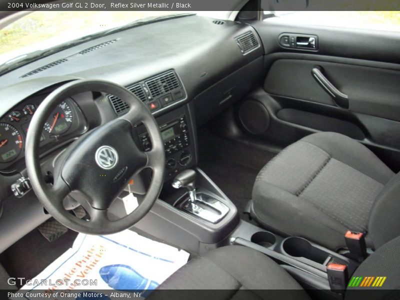 Reflex Silver Metallic / Black 2004 Volkswagen Golf GL 2 Door