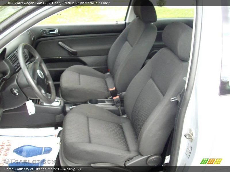 Reflex Silver Metallic / Black 2004 Volkswagen Golf GL 2 Door
