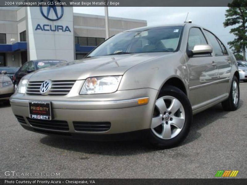 Wheat Beige Metallic / Beige 2004 Volkswagen Jetta GLS Sedan
