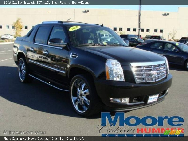 Black Raven / Ebony/Ebony 2009 Cadillac Escalade EXT AWD