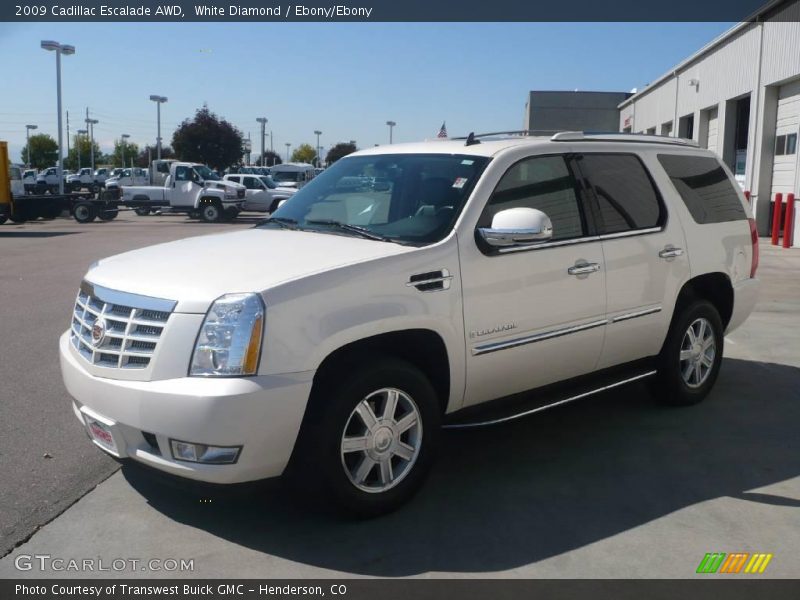 White Diamond / Ebony/Ebony 2009 Cadillac Escalade AWD