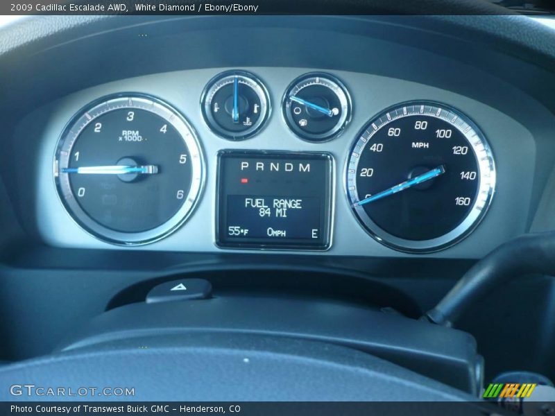 White Diamond / Ebony/Ebony 2009 Cadillac Escalade AWD