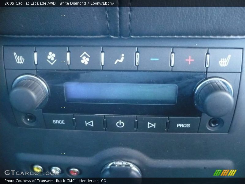 White Diamond / Ebony/Ebony 2009 Cadillac Escalade AWD