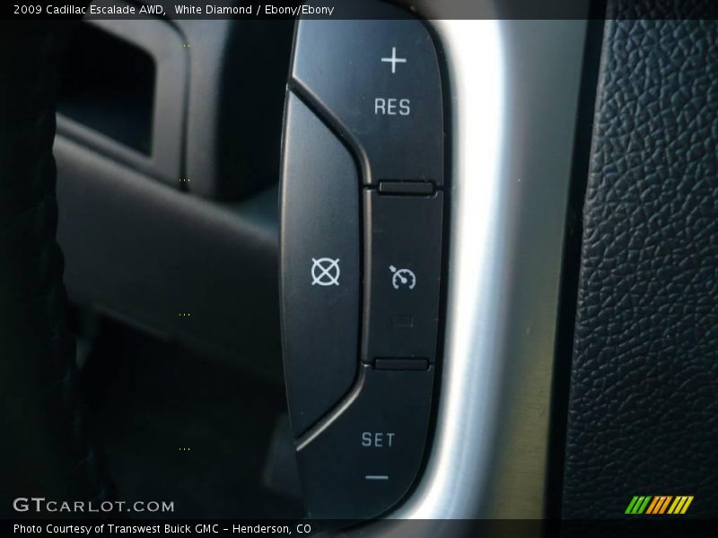 White Diamond / Ebony/Ebony 2009 Cadillac Escalade AWD