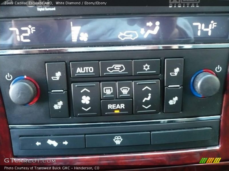 White Diamond / Ebony/Ebony 2009 Cadillac Escalade AWD