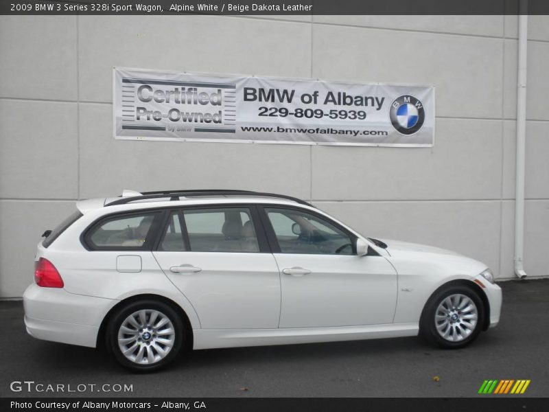 Alpine White / Beige Dakota Leather 2009 BMW 3 Series 328i Sport Wagon
