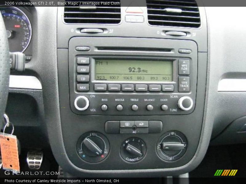 Black Magic / Interlagos Plaid Cloth 2006 Volkswagen GTI 2.0T