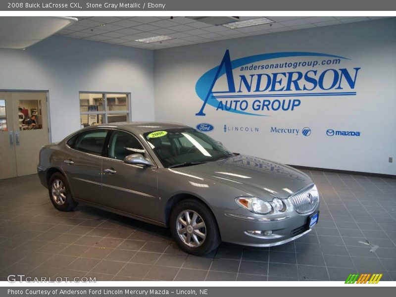 Stone Gray Metallic / Ebony 2008 Buick LaCrosse CXL