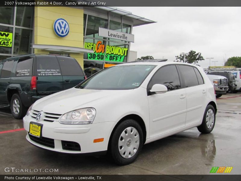 Candy White / Art Grey 2007 Volkswagen Rabbit 4 Door