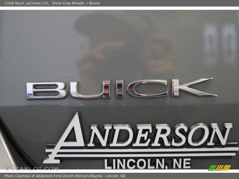 Stone Gray Metallic / Ebony 2008 Buick LaCrosse CXL
