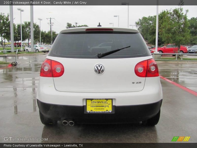 Candy White / Art Grey 2007 Volkswagen Rabbit 4 Door