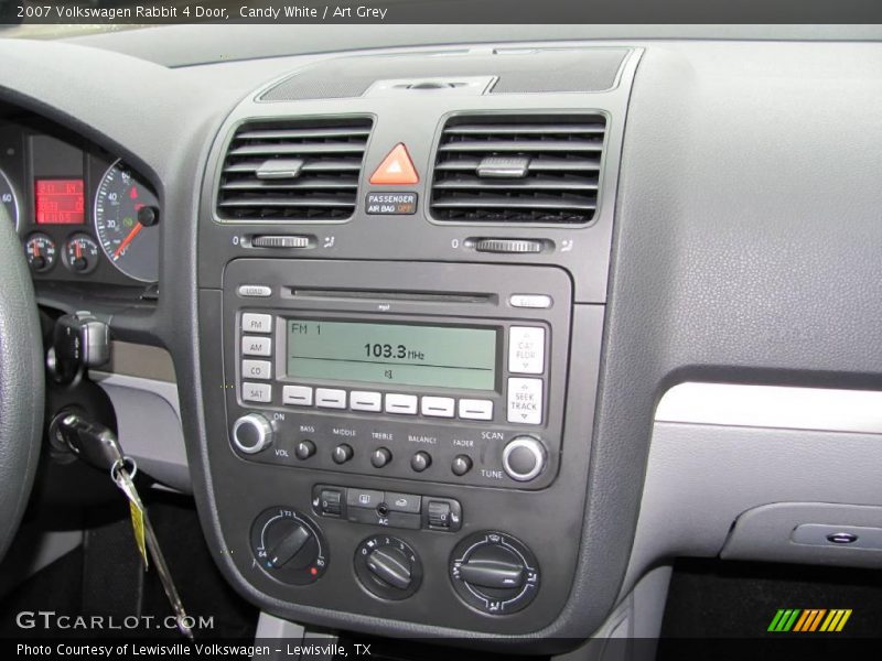 Candy White / Art Grey 2007 Volkswagen Rabbit 4 Door