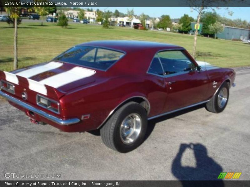 Maroon / Black 1968 Chevrolet Camaro SS Coupe