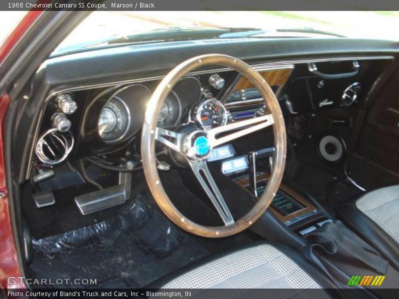 Maroon / Black 1968 Chevrolet Camaro SS Coupe