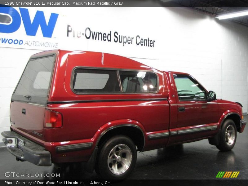 Medium Red Metallic / Gray 1998 Chevrolet S10 LS Regular Cab