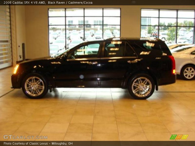Black Raven / Cashmere/Cocoa 2008 Cadillac SRX 4 V8 AWD