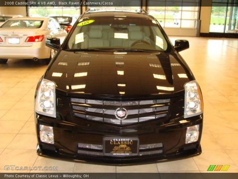 Black Raven / Cashmere/Cocoa 2008 Cadillac SRX 4 V8 AWD