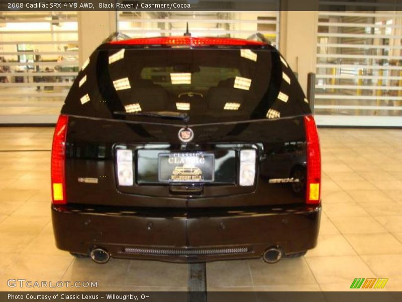 Black Raven / Cashmere/Cocoa 2008 Cadillac SRX 4 V8 AWD