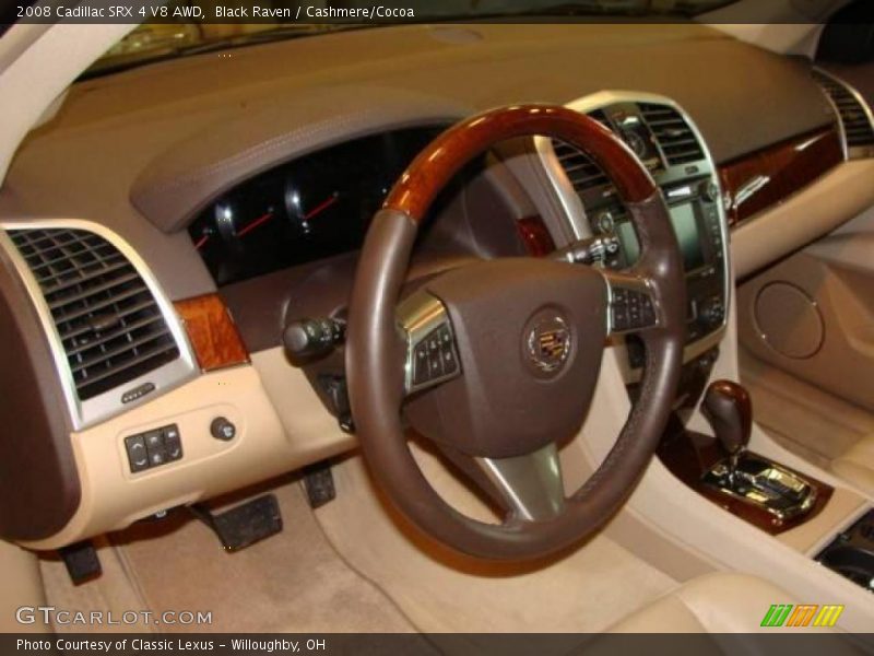 Black Raven / Cashmere/Cocoa 2008 Cadillac SRX 4 V8 AWD