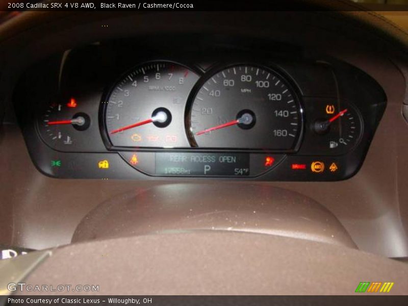 Black Raven / Cashmere/Cocoa 2008 Cadillac SRX 4 V8 AWD