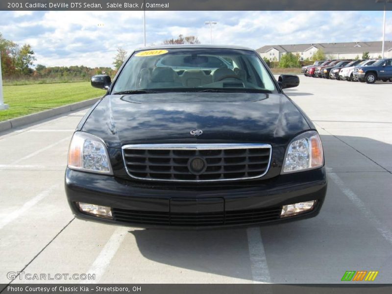 Sable Black / Oatmeal 2001 Cadillac DeVille DTS Sedan