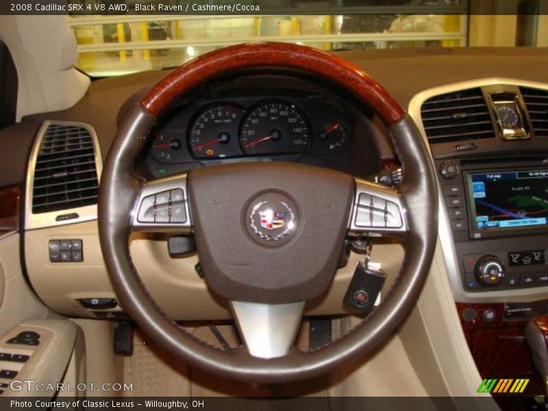 Black Raven / Cashmere/Cocoa 2008 Cadillac SRX 4 V8 AWD