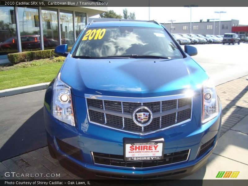 Caribbean Blue / Titanium/Ebony 2010 Cadillac SRX V6