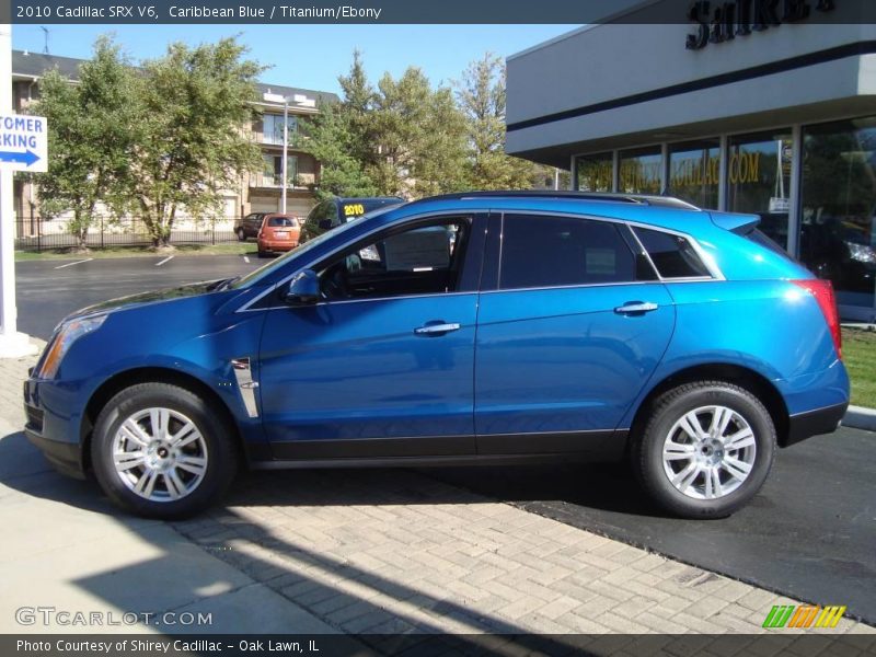 Caribbean Blue / Titanium/Ebony 2010 Cadillac SRX V6