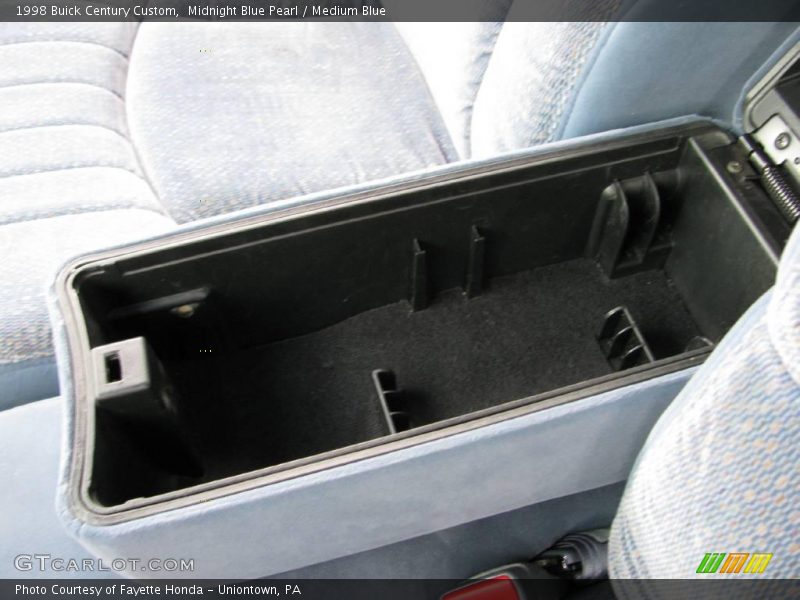 Midnight Blue Pearl / Medium Blue 1998 Buick Century Custom