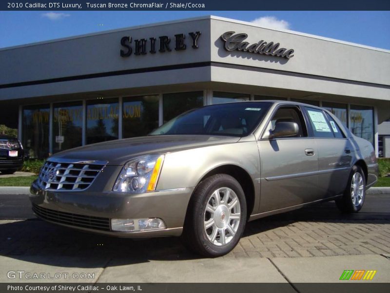 Tuscan Bronze ChromaFlair / Shale/Cocoa 2010 Cadillac DTS Luxury