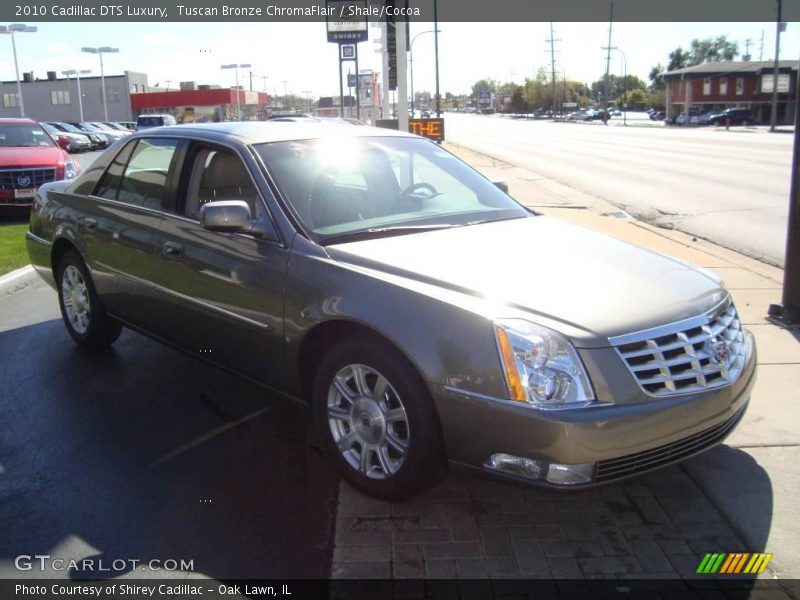 Tuscan Bronze ChromaFlair / Shale/Cocoa 2010 Cadillac DTS Luxury