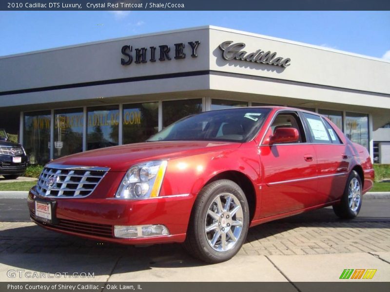 Crystal Red Tintcoat / Shale/Cocoa 2010 Cadillac DTS Luxury