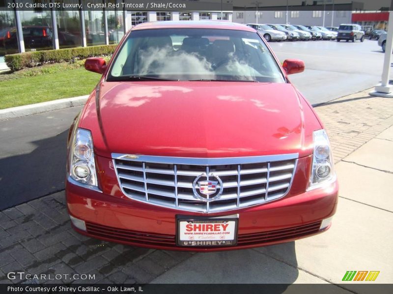 Crystal Red Tintcoat / Shale/Cocoa 2010 Cadillac DTS Luxury