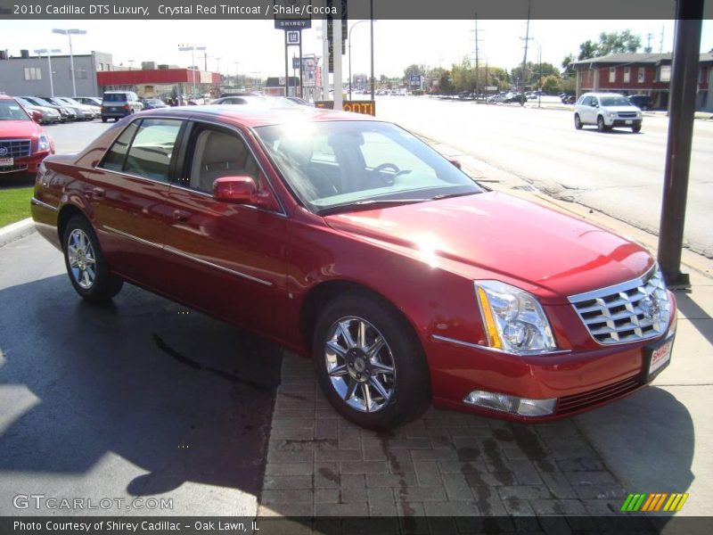 Crystal Red Tintcoat / Shale/Cocoa 2010 Cadillac DTS Luxury
