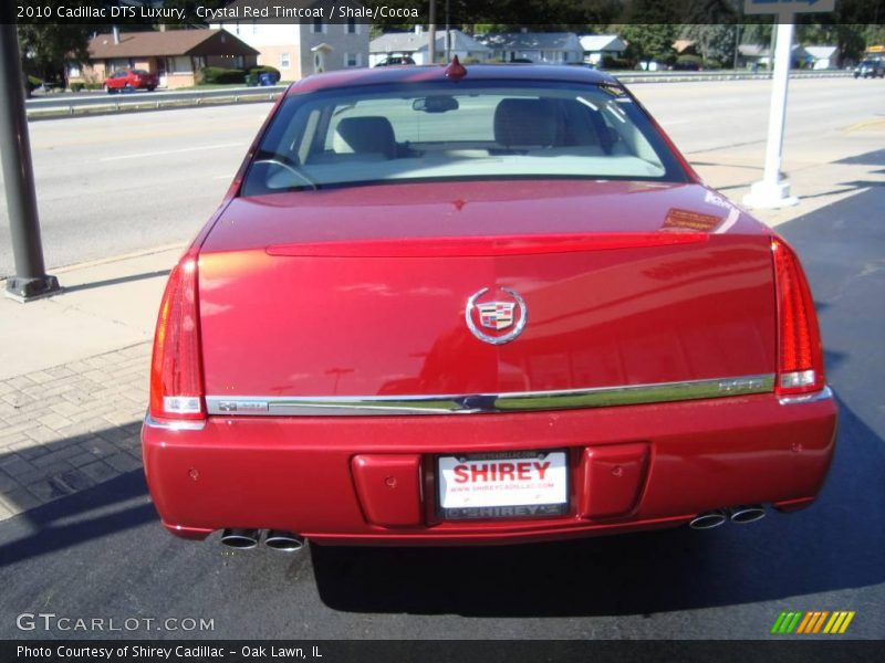 Crystal Red Tintcoat / Shale/Cocoa 2010 Cadillac DTS Luxury