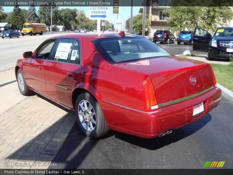 Crystal Red Tintcoat / Shale/Cocoa 2010 Cadillac DTS Luxury