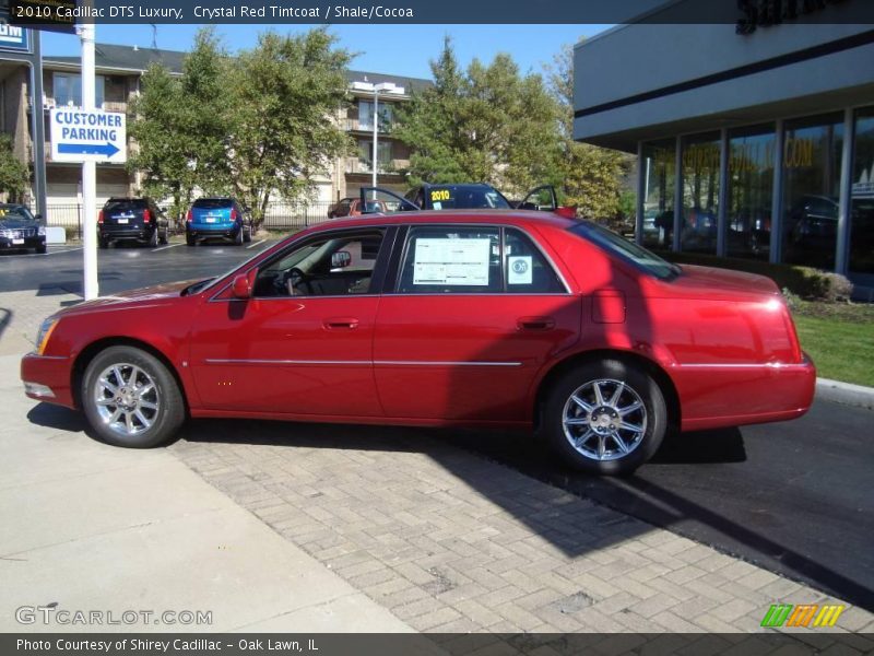 Crystal Red Tintcoat / Shale/Cocoa 2010 Cadillac DTS Luxury