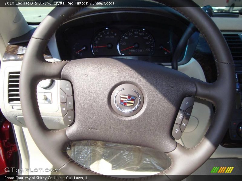 Crystal Red Tintcoat / Shale/Cocoa 2010 Cadillac DTS Luxury