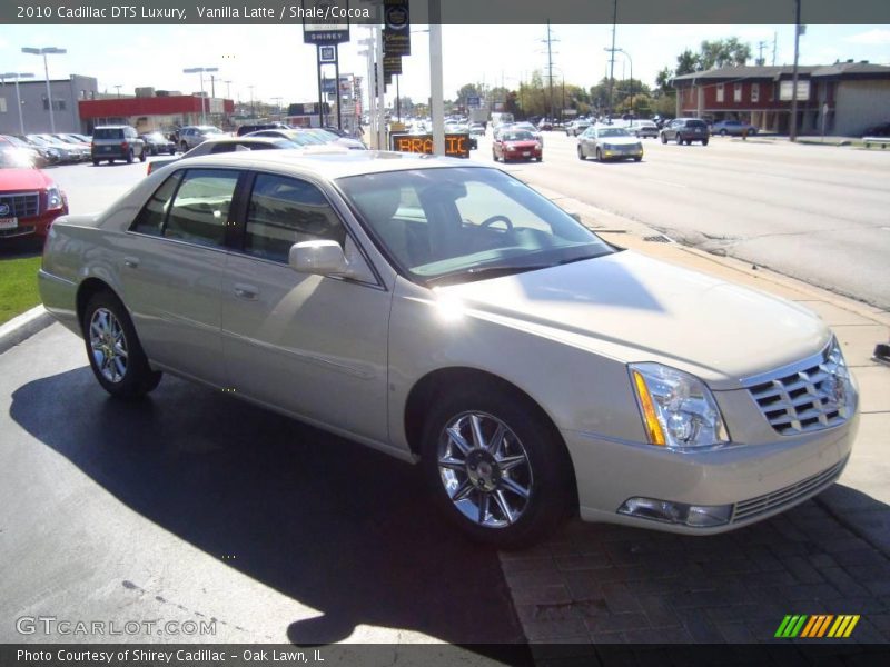 Vanilla Latte / Shale/Cocoa 2010 Cadillac DTS Luxury