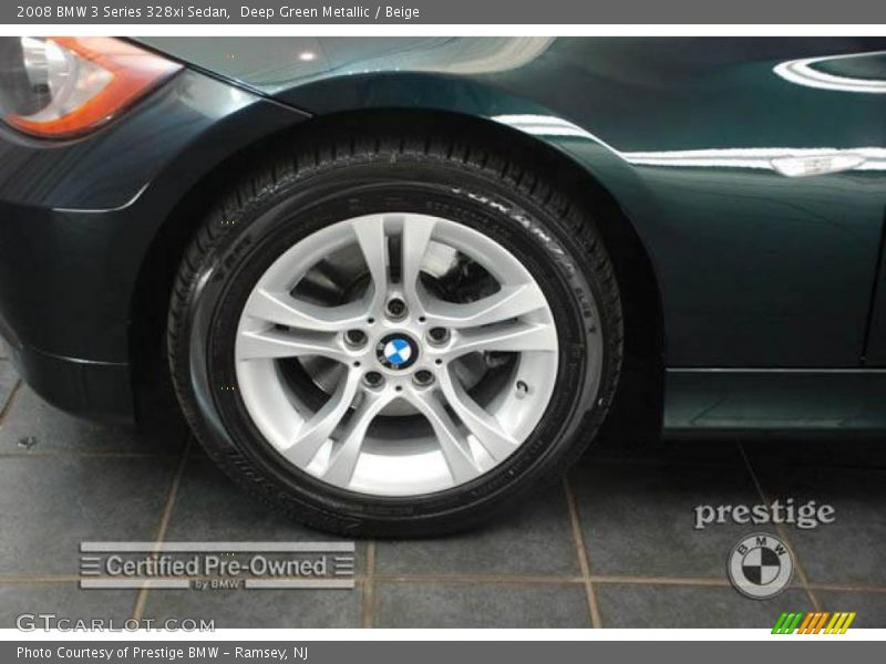 Deep Green Metallic / Beige 2008 BMW 3 Series 328xi Sedan