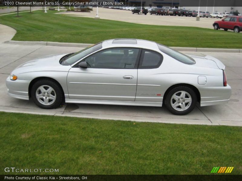 Galaxy Silver Metallic / Ebony Black 2003 Chevrolet Monte Carlo SS