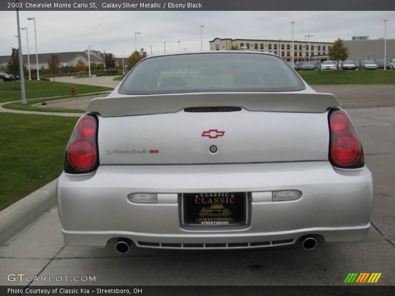 Galaxy Silver Metallic / Ebony Black 2003 Chevrolet Monte Carlo SS