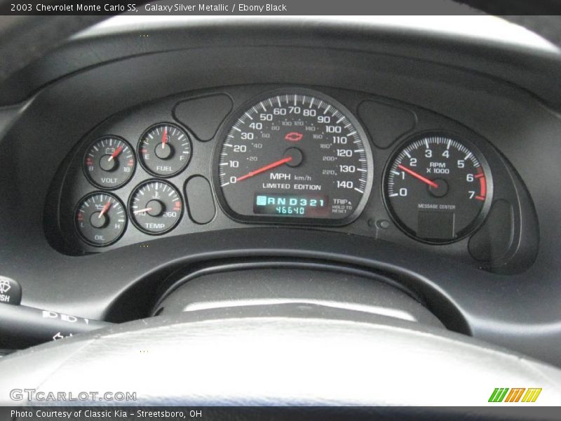 Galaxy Silver Metallic / Ebony Black 2003 Chevrolet Monte Carlo SS