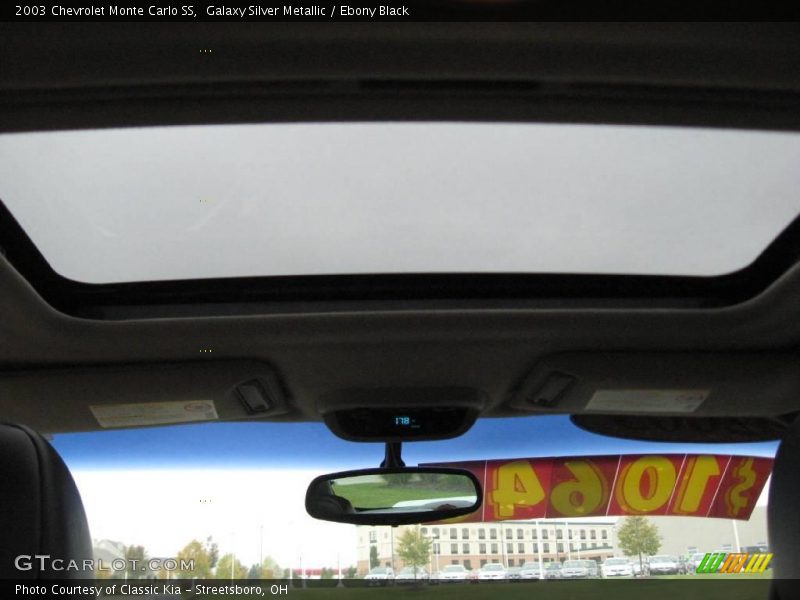 Galaxy Silver Metallic / Ebony Black 2003 Chevrolet Monte Carlo SS