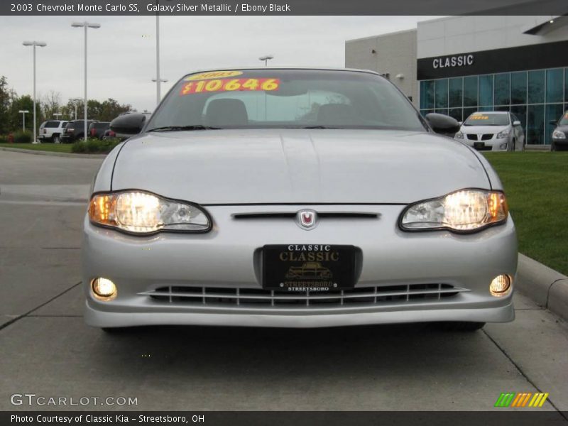 Galaxy Silver Metallic / Ebony Black 2003 Chevrolet Monte Carlo SS