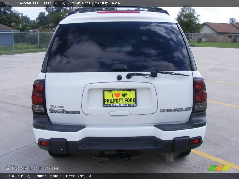 Summit White / Medium Pewter 2003 Chevrolet TrailBlazer EXT LS