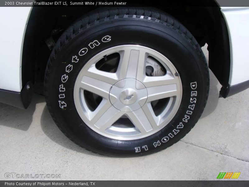 Summit White / Medium Pewter 2003 Chevrolet TrailBlazer EXT LS