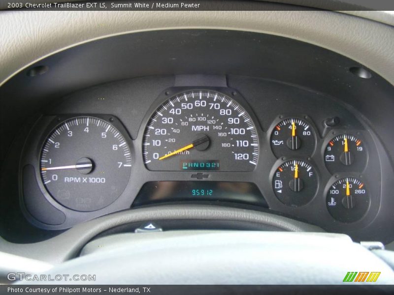 Summit White / Medium Pewter 2003 Chevrolet TrailBlazer EXT LS